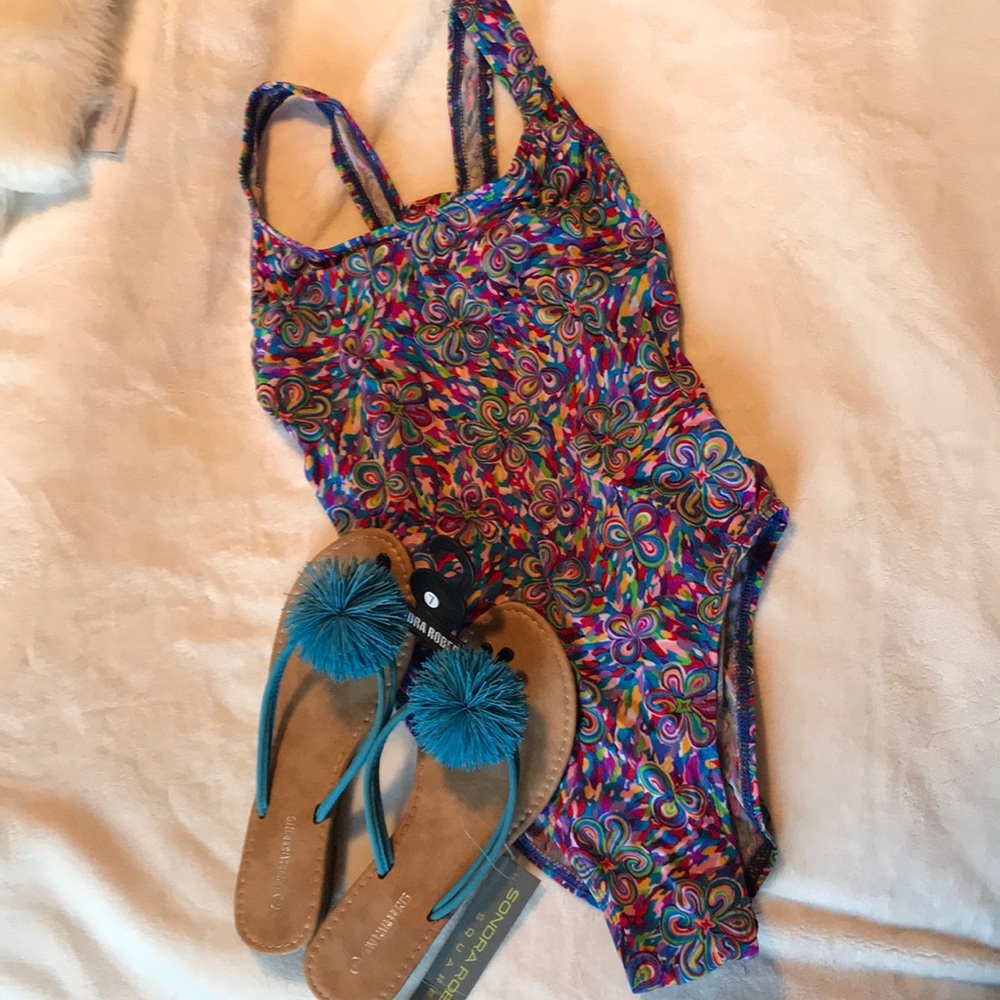 High Leg Racer Back One Piece Swimsuit💥3for$25 - Picture 1 of 7